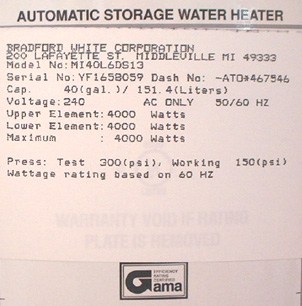 How To Find Water Heater Model Numbers Water Heater Serial Number